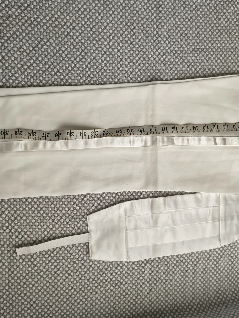 Boy's White Satin-Tuxedo Dress Shirt with Bow Tie Size 10